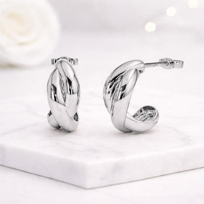 sterling silver earrings 925 silver earrings silver hoop earrings silver huggie earrings silver sleeper earrings silver tube hoops silver round hoops silver small hoops platinum earrings