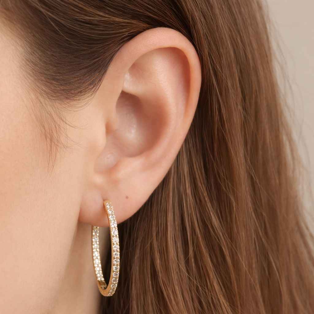 sterling silver hoops 925 silver earrings silver hoop earrings platinum hoop earrings platinum jewelry silver pave hoops silver crystal hoops silver eternity hoops white metal hoops precious metal earrings