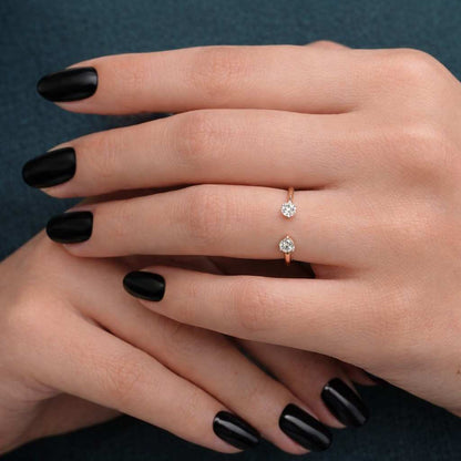 sterling silver ring 925 silver ring platinum ring platinum jewelry silver open ring silver bypass ring silver stacking ring