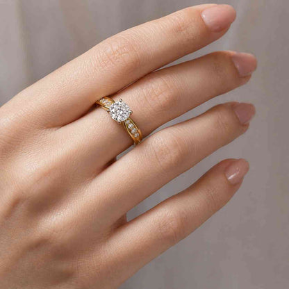 sterling silver ring silver engagement ring silver wedding ring silver solitaire ring silver diamond ring silver bridal ring silver jewelry white metal ring luxury metal ring fine metal ring