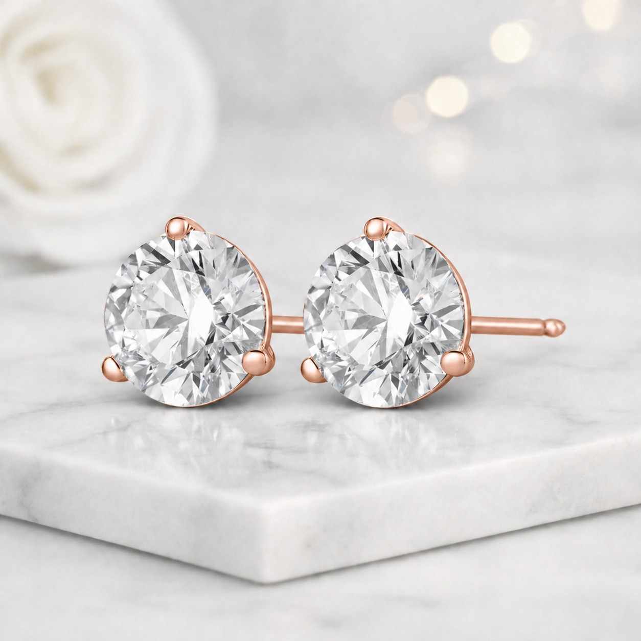 studearrings roundstud solitaireearrings labgrownearrings rosegoldearrings stoneearrings everydayearrings