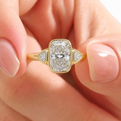 sustainable diamond conflict free diamond diamond bridal ring diamond cushion ring