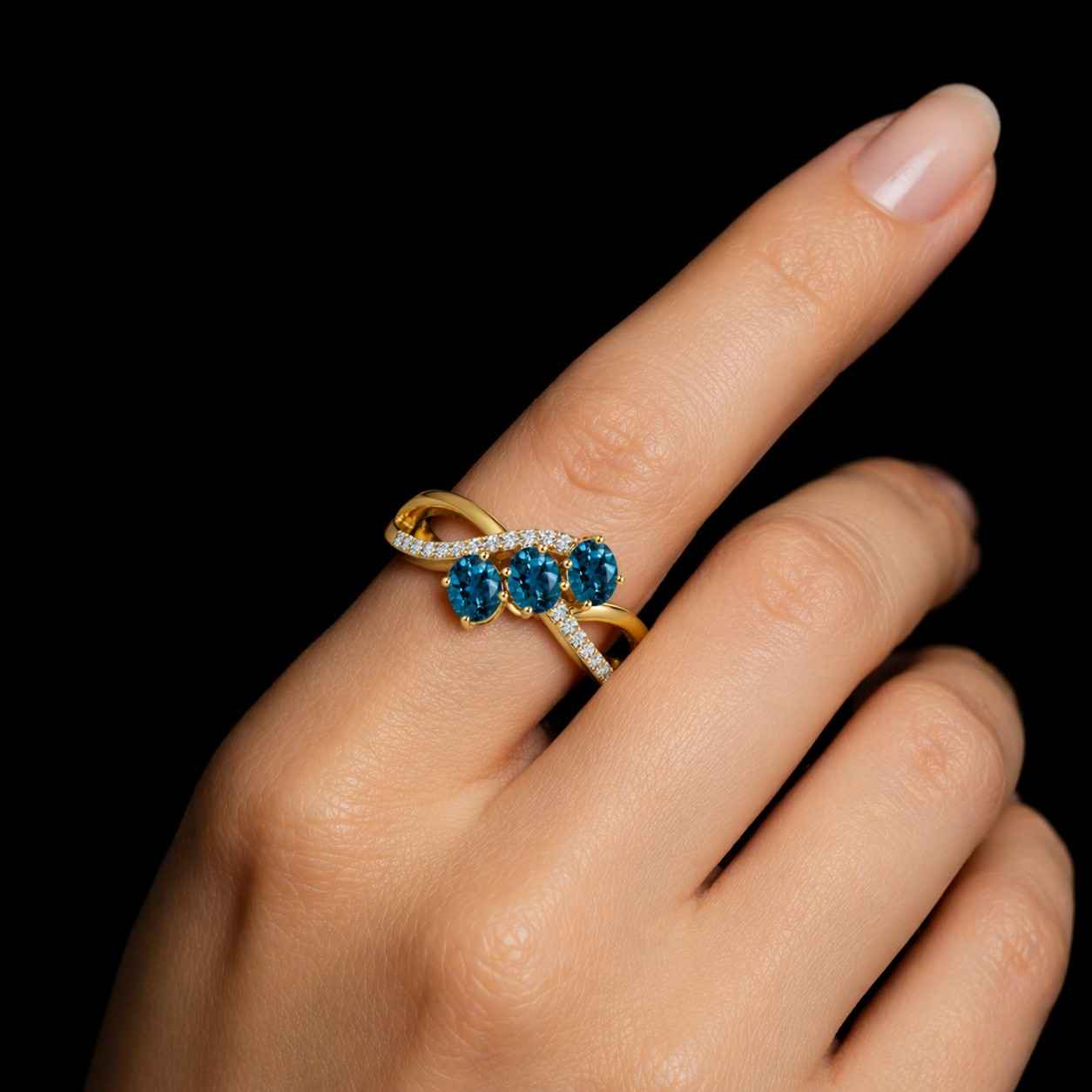 teal gemstone ring aqua blue ring ocean blue ring sparkling ring zircon ring cocktail ring birthstone ring december ring engagement ring wedding ring bridal jewelry promise jewelry