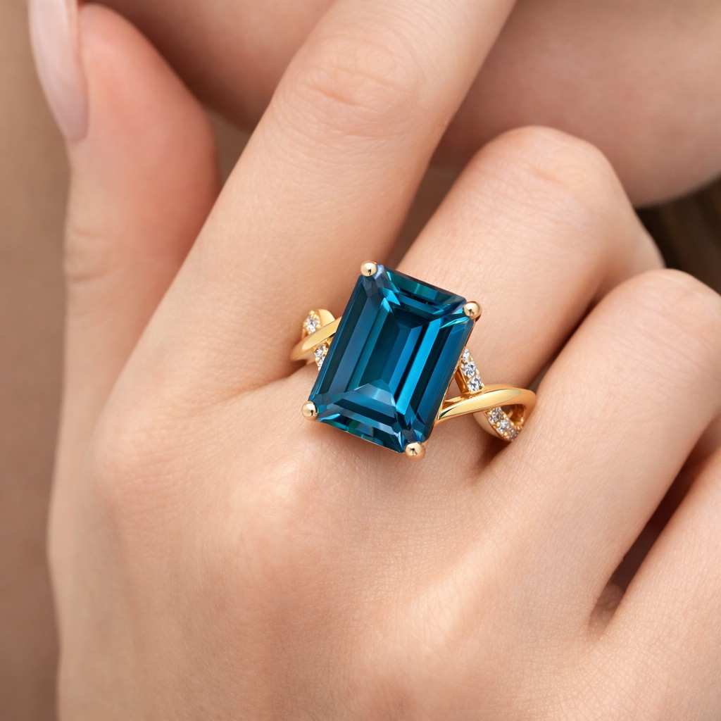 teal sapphire ring london blue ring blue topaz ring aquamarine ring zircon ring created gemstone ring natural look ring faceted stone ring gemstone gift ring gemstone jewelry gift colorful ring deep blue ring ocean blue ring rich color ring vibrant stone ring statement gemstone ring elegant gemstone ring
