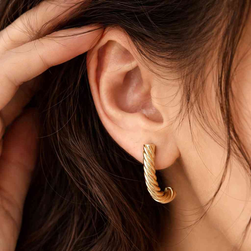 timeless earrings stylish hoops stackable earrings everyday hoops gift for her women jewelry chic earrings feminine jewelry premium earrings