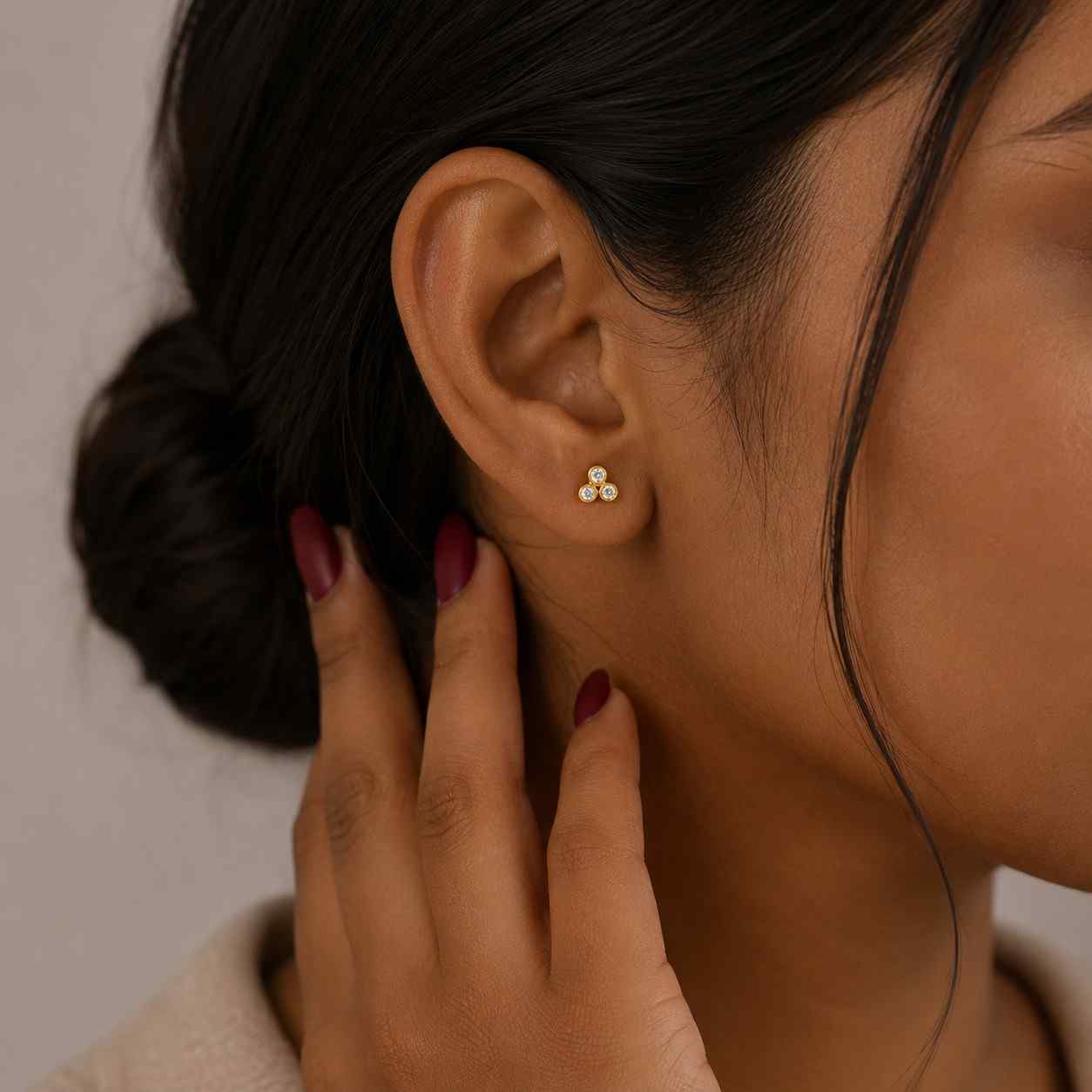 timeless jewelry bright gold studs sparkling jewelry tiny gold studs premium earrings refined jewelry chic earrings ear piercing studs