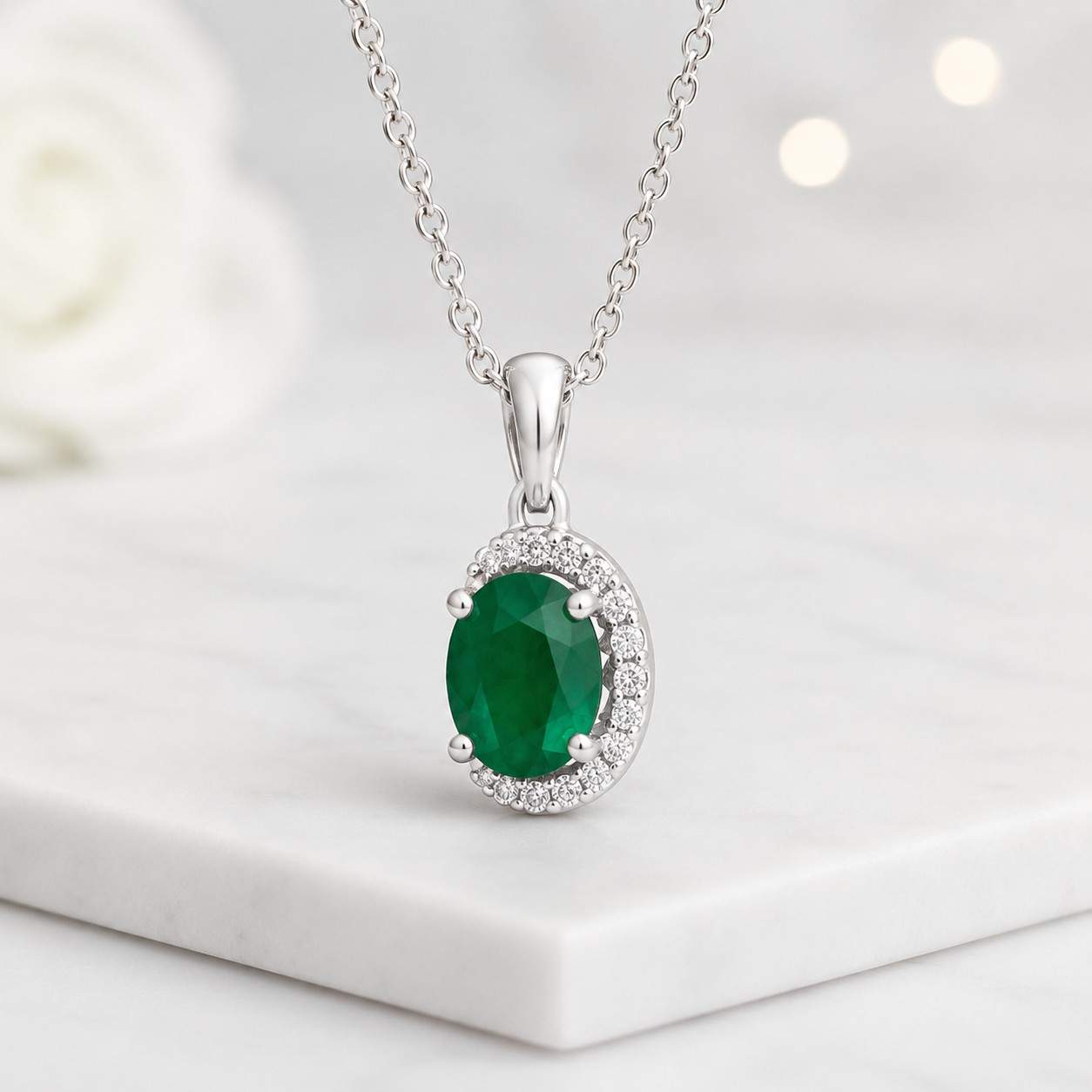 timeless necklace sparkling necklace green jewelry pendant necklace simple necklace minimal necklace