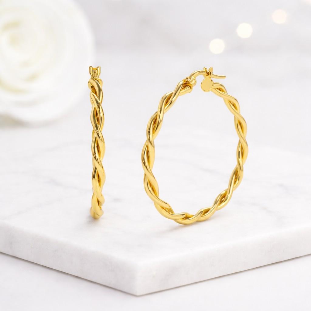 twisted hoop earrings gold hoop earrings rope hoop earrings braided hoop earrings large hoop earrings round hoop earrings statement hoops