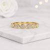 Marquise Cut Lab Grown Diamond Twisted Wedding Band Ring