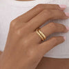 14K Gold Twisted Rope Wedding Band Ring