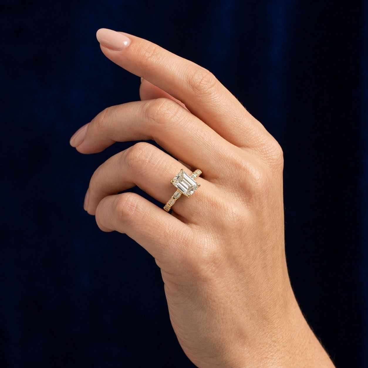 unique ring luxury jewelry bridal jewelry wedding jewelry ring for her women jewelry rectangular ring solitaire jewelry