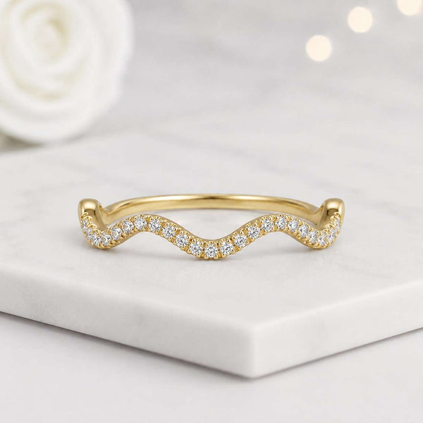 wave ring curved ring chevron ring wishbone ring contour ring stackable ring thin ring dainty ring gold ring women ring everyday ring minimalist ring