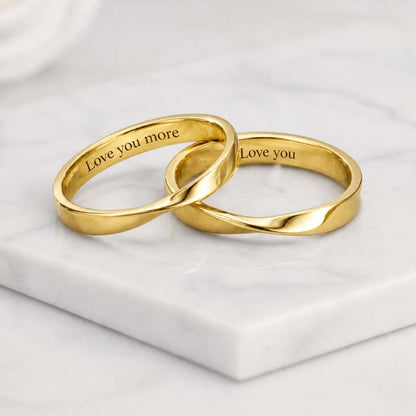 wedding band couple ring matching rings engraved ring promise ring gold band thin band plain ring custom ring