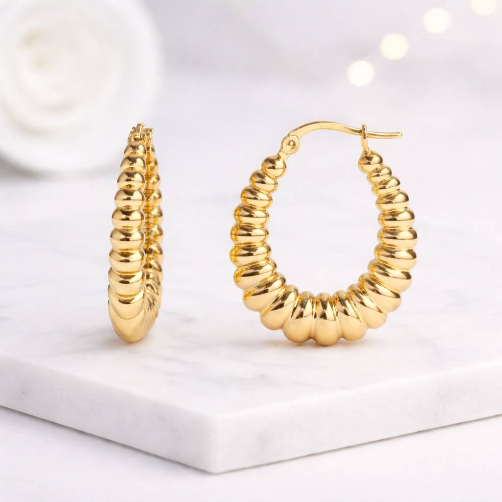 womens gold hoops gift gold hoops boutique gold hoops rich gold finish bright gold hoops warm gold tone yellow