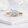 3 CT Pear Cut Lab Grown Diamond Solitaire Engagement